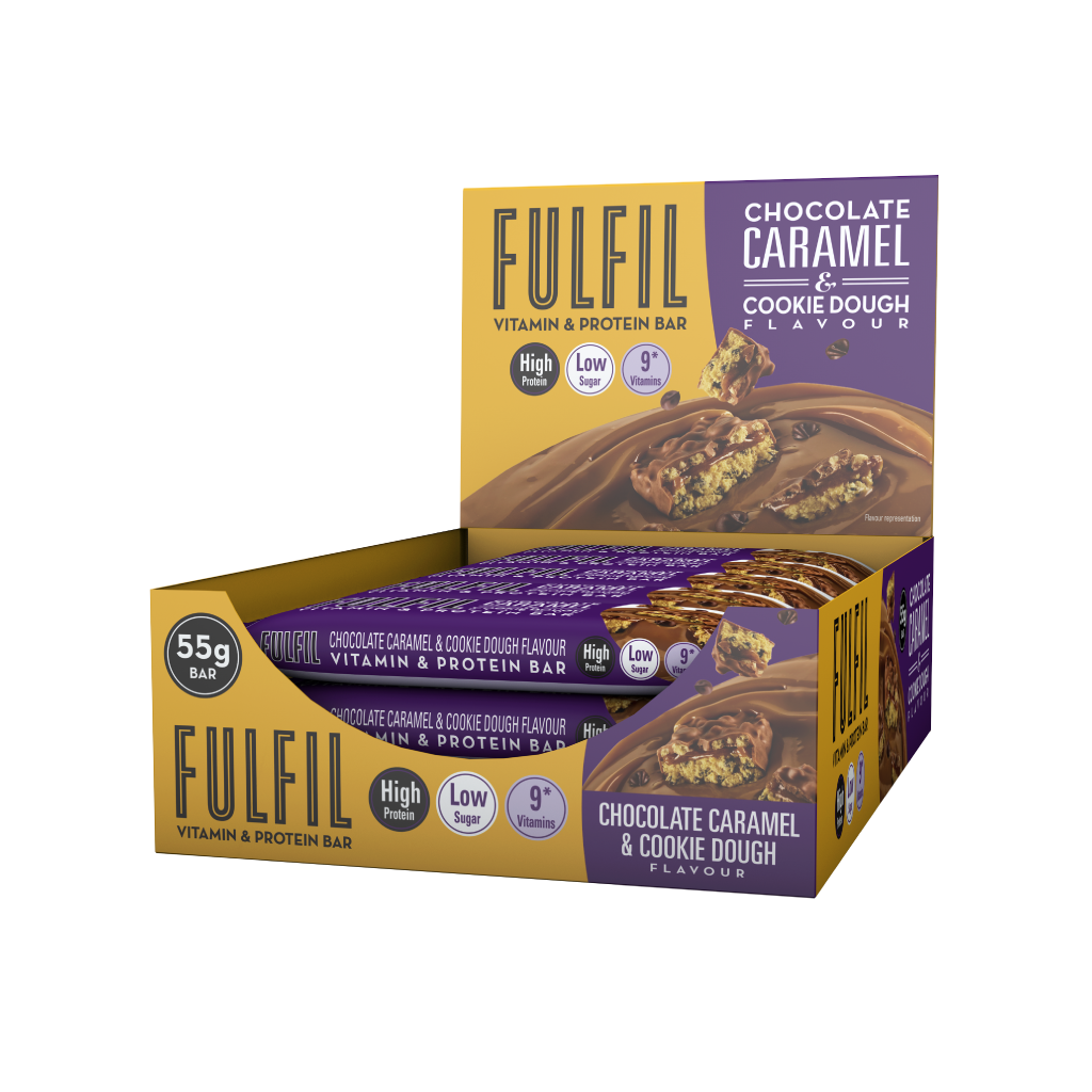 Chocolate Caramel and Cookie Dough Protein Bar  - 15x55g