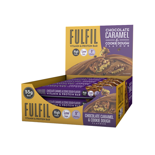 Chocolate Caramel and Cookie Dough Protein Bar  - 15x55g