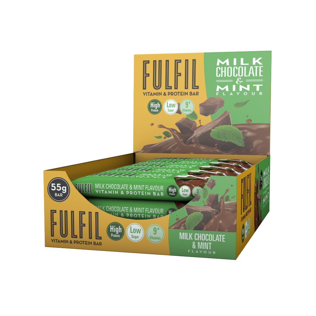 Milk Chocolate and Mint Protein Bar - 15x55g
