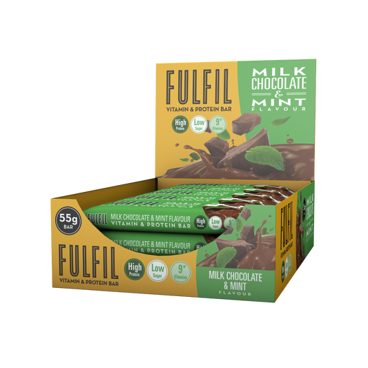 Milk Chocolate and Mint Protein Bar - 15x55g
