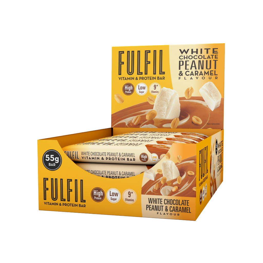 White Chocolate Peanut and Caramel Protein Bar - 15x55g