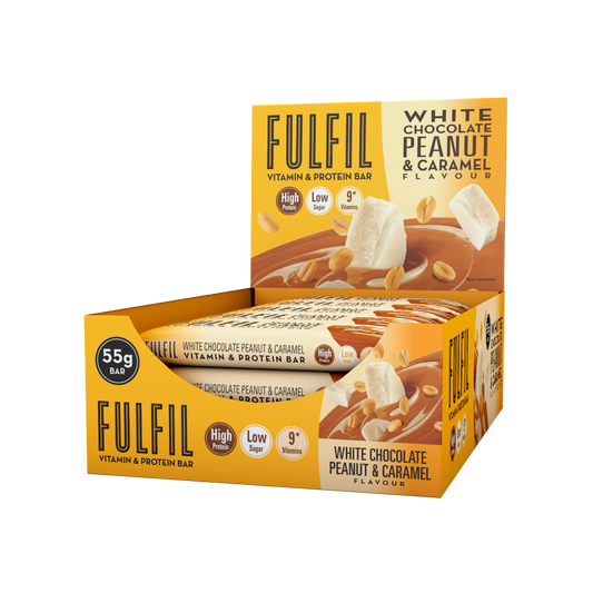 White Chocolate Peanut and Caramel Protein Bar - 15x55g